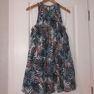 ROXY palm print sundress/cover up